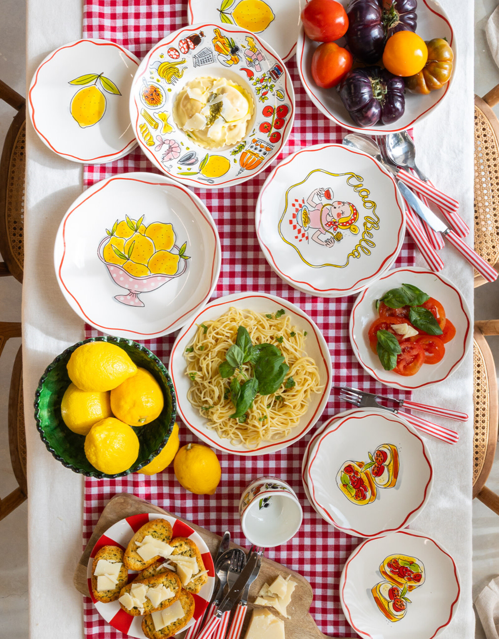 Blond Amsterdam Bord 18cm Lemon "Pasta" - Blond Amsterdam