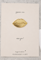 Pin "zomaar een kus voor jou" (incl envelop)