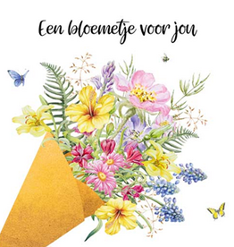 Wenskaart Een Bloemetje voor Jou -  Janneke Brinkman