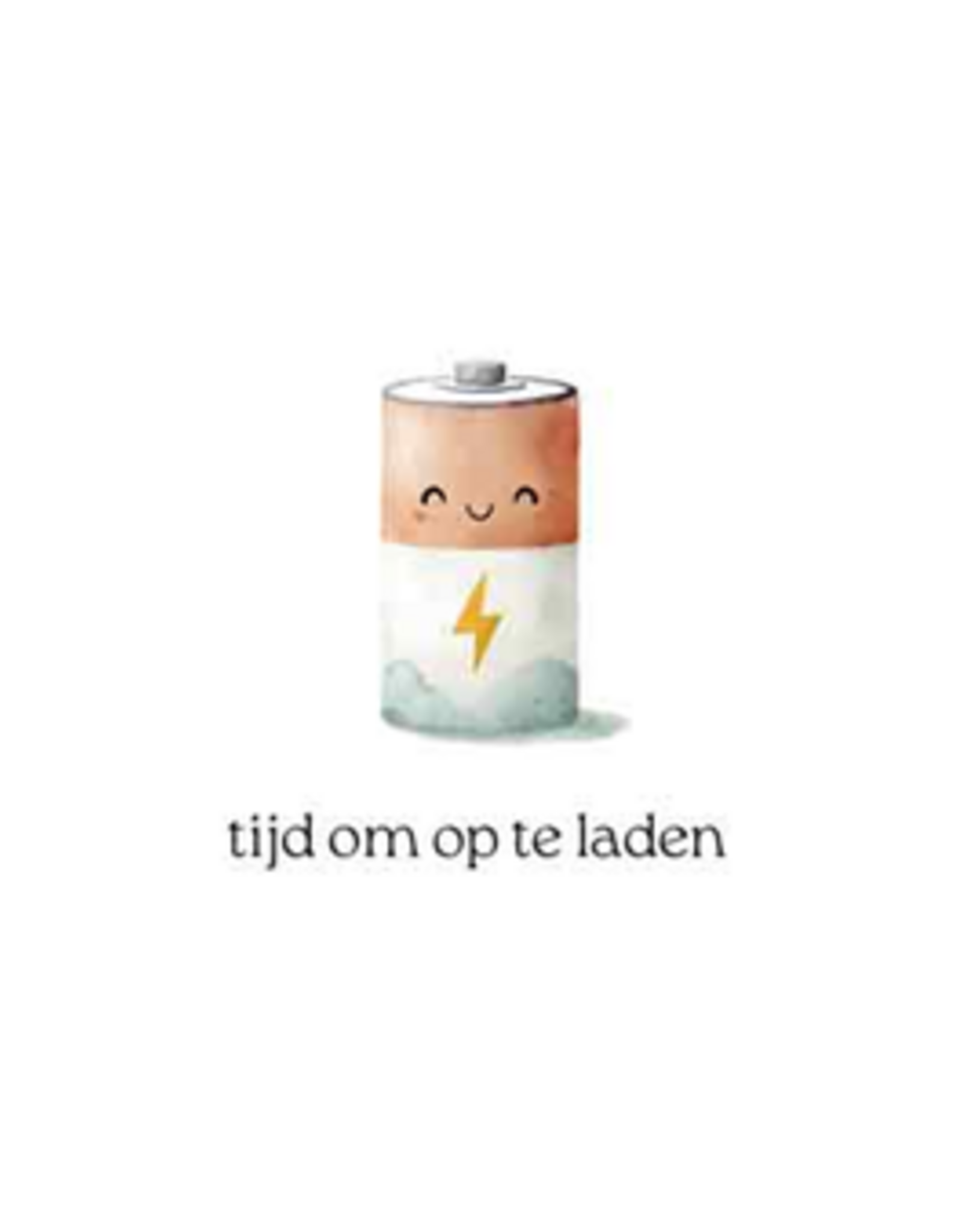 Tijd om op te laden - Wenskaart Cosi