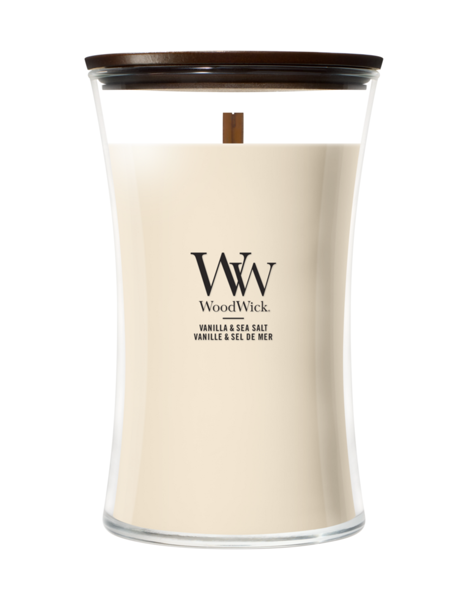 WoodWick Kaars WoodWick "Vanilla & Sea Salt" Large - WoodWick