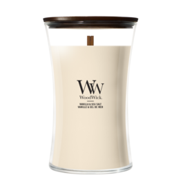 WoodWick Kaars WoodWick "Vanilla & Sea Salt" Large - WoodWick