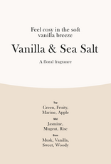 WoodWick Kaars WoodWick "Vanilla & Sea Salt" Medium - WoodWick