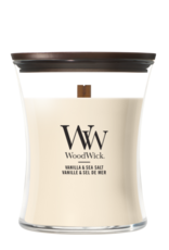 WoodWick Kaars WoodWick "Vanilla & Sea Salt" Medium - WoodWick