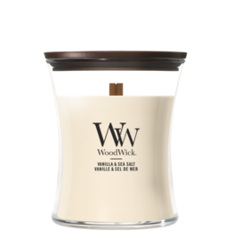 WoodWick Kaars WoodWick "Vanilla & Sea Salt" Medium - WoodWick