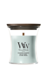 WoodWick Kaars WoodWick "Sagewood & Seagrass" mini - WoodWick