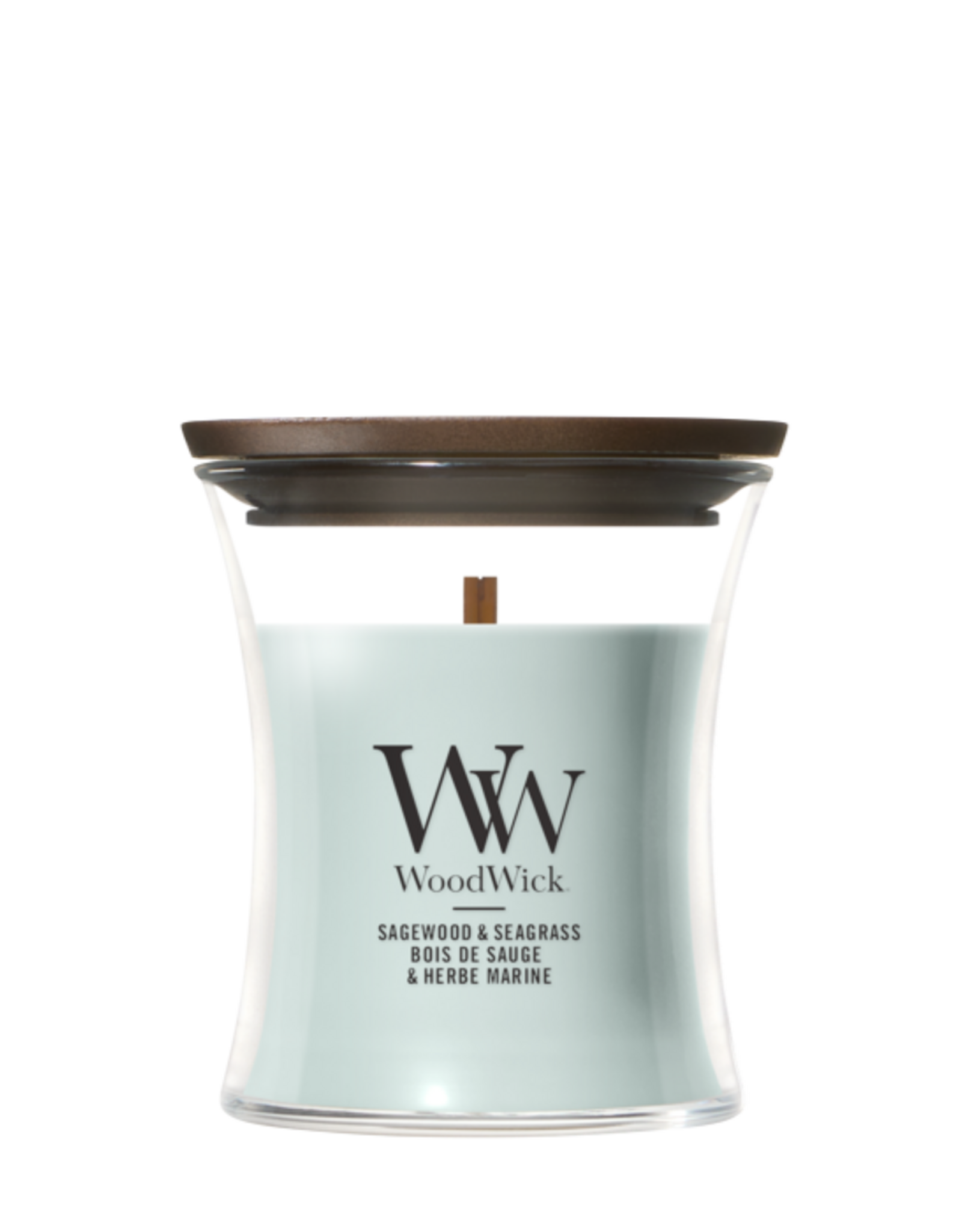 WoodWick Kaars WoodWick "Sagewood & Seagrass" mini - WoodWick