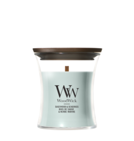 WoodWick Kaars WoodWick "Sagewood & Seagrass" mini - WoodWick