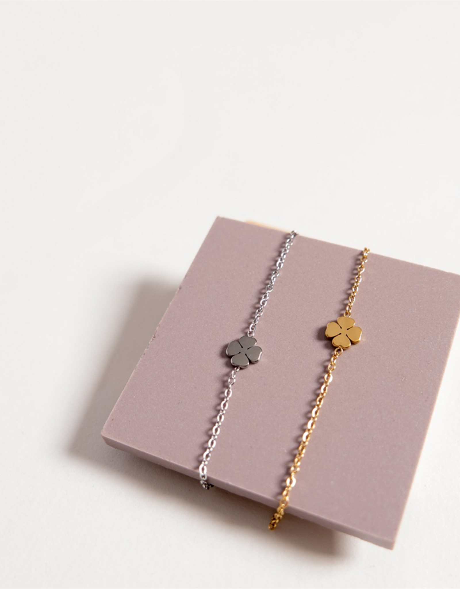 Day & Eve by Go Dutch Label Armband (B9316-2) Klaver Goud 14K - Day & Eve by Go Dutch Label