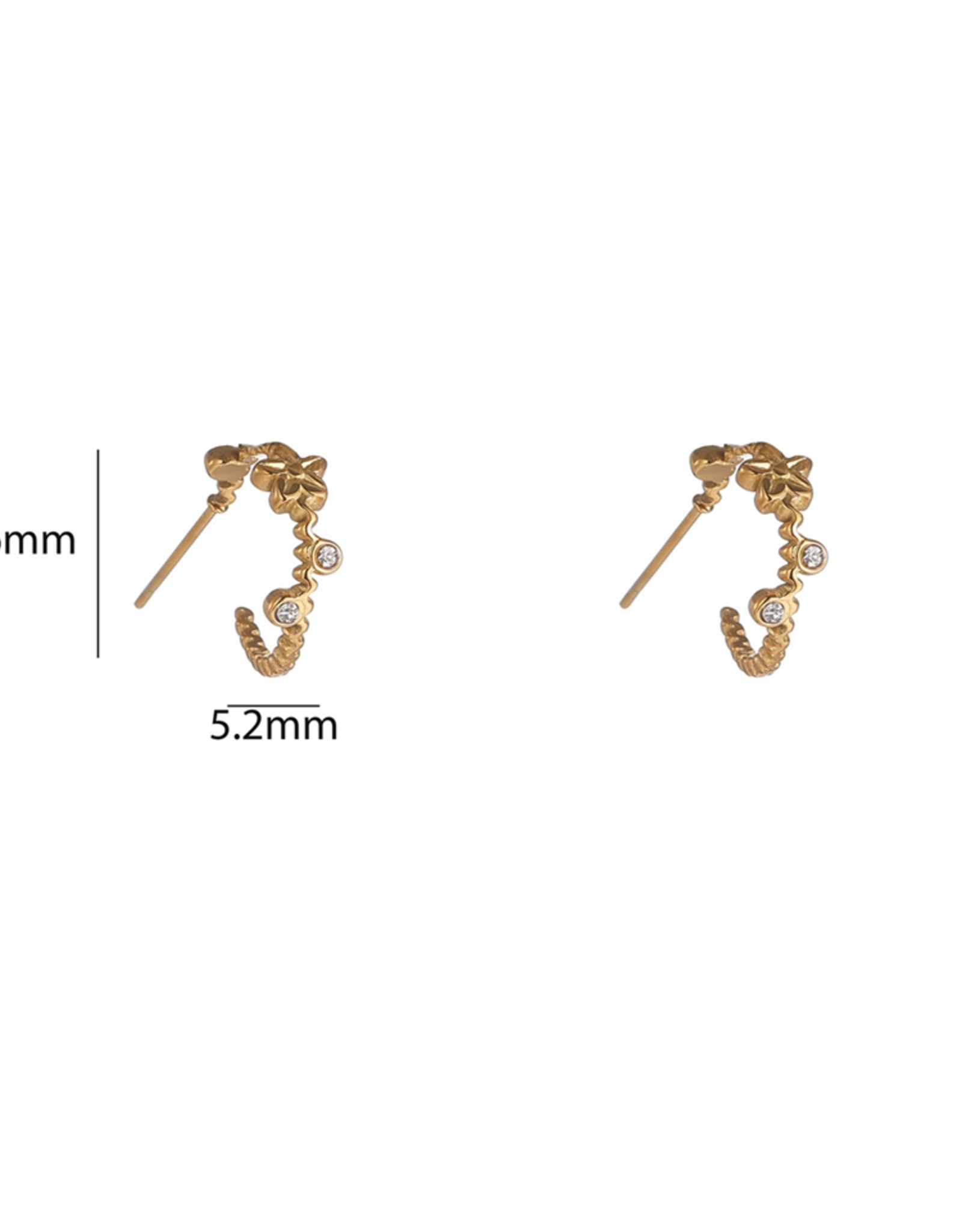 Day & Eve by Go Dutch Label Oorbellen (E61122-2) 14K goud - Day & Eve by Go Dutch Label