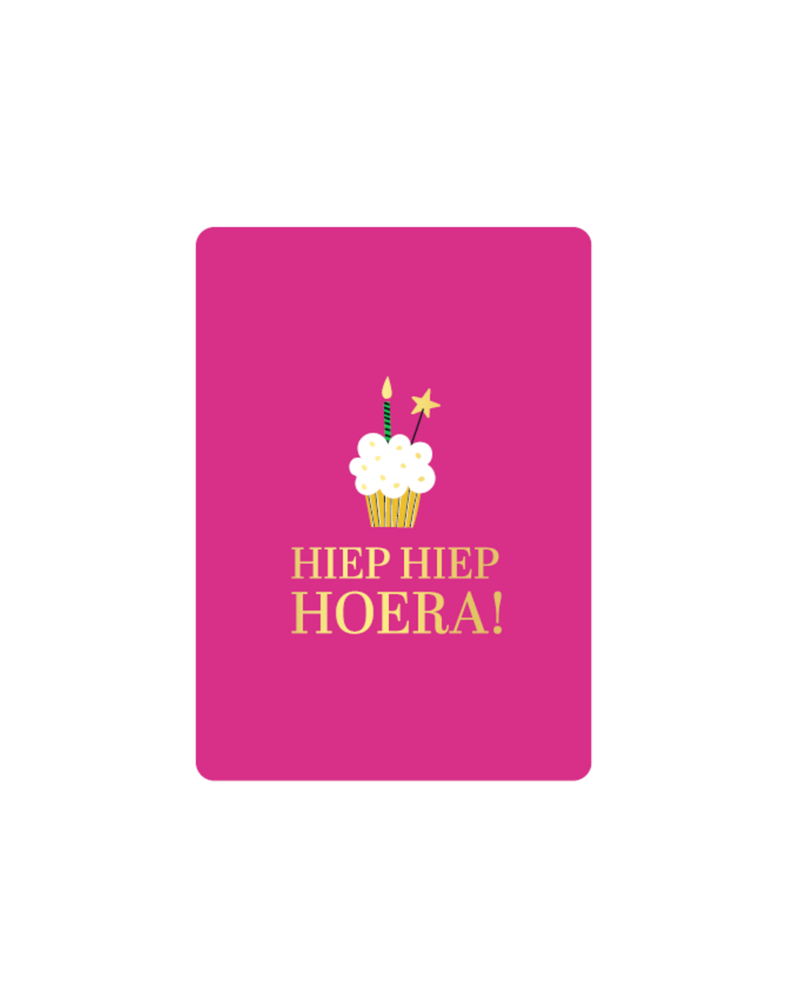 Cadeaukaartje A7 - Hiep Hiep Hoera!