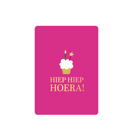 Cadeaukaartje A7 - Hiep Hiep Hoera!