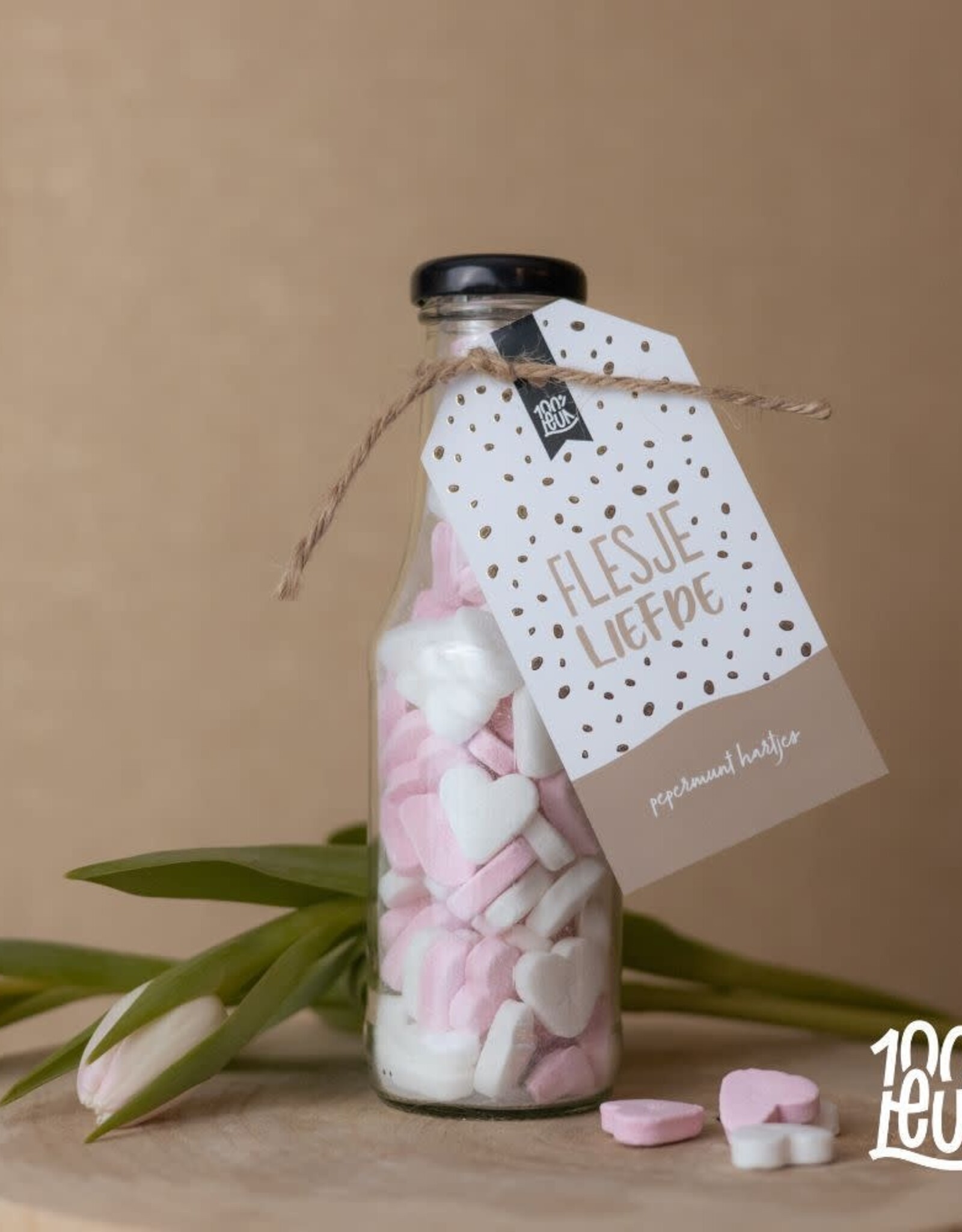 100% Leuk Flesje Liefde - 100% Leuk