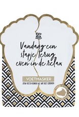 100% Leuk Voetenmasker "Vandaag een stapje terug, even in de relax" - 100% Leuk