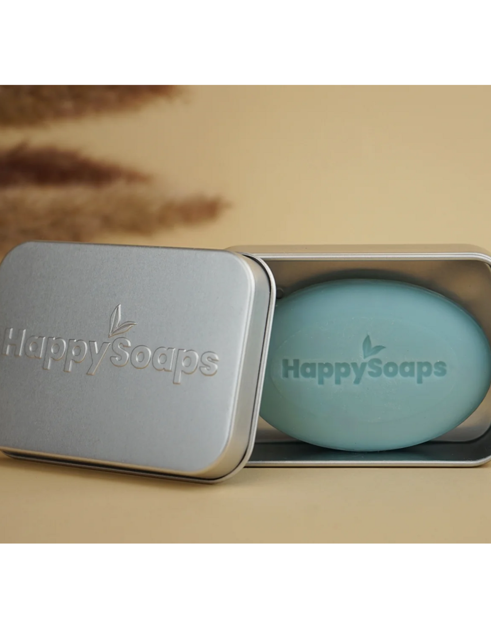 HappySoaps Body Bar Bewaar- en Reisblikje met Uitlekbakje - HappySoaps