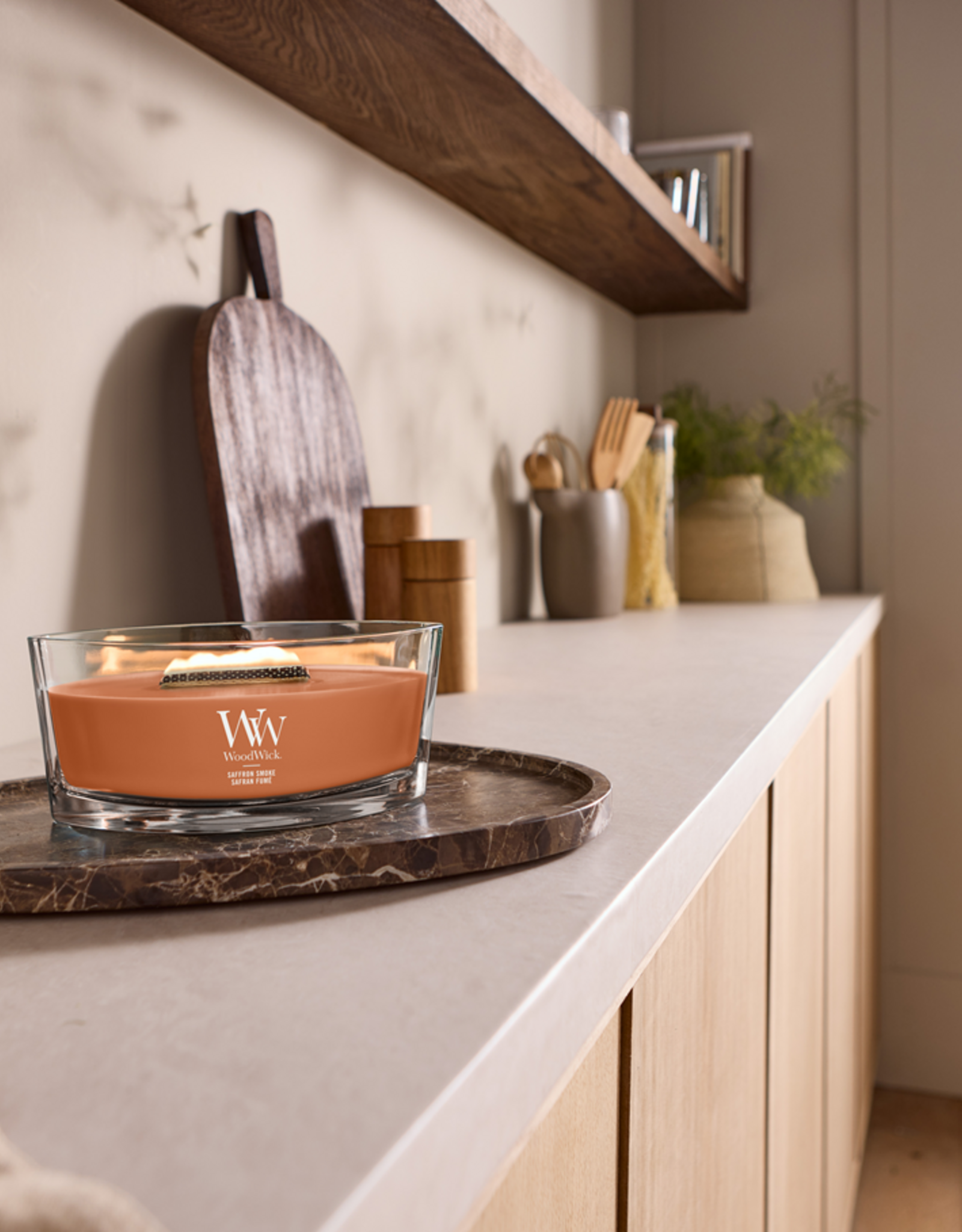WoodWick Kaars WoodWick "Saffron Smoke" Ellipse - WoodWick