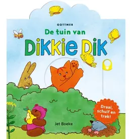 De tuin van Dikkie Dik - Kartonboek met Schuifjes