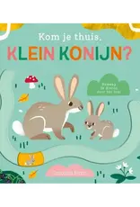 Kom je thuis, klein konijn? - Kartonboek met Schuifjes