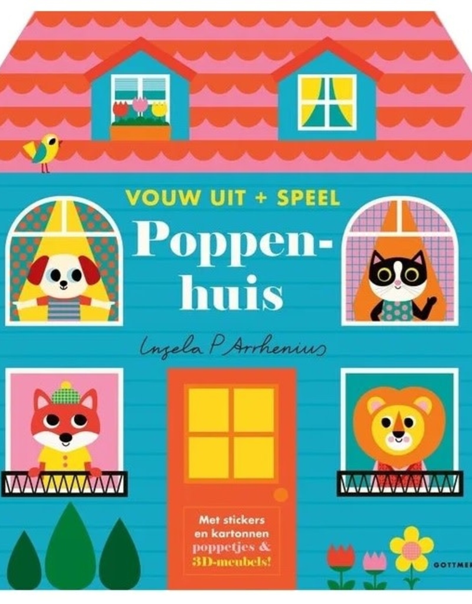 Poppenhuis - Hardcover uitvouwboek van Ingela