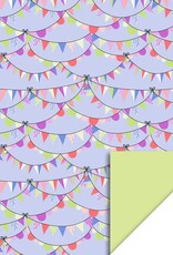 House of Products Inpakpapier Party Guirlande Sky Lime Dubbelzijdig 70cmx3m