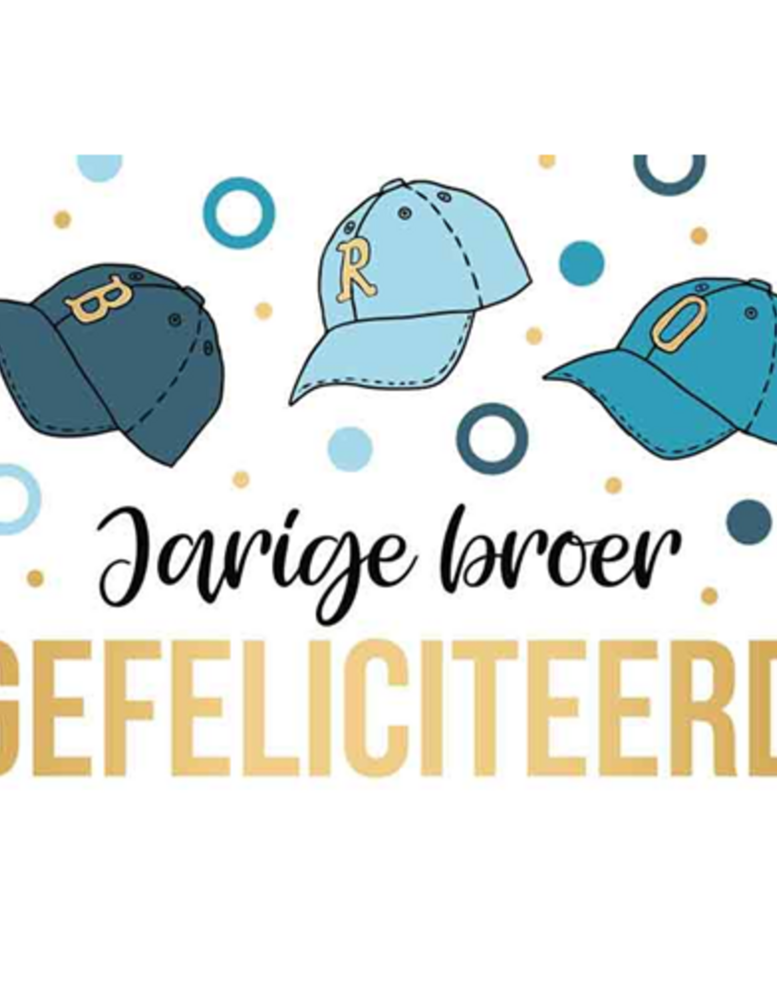 Jarige Broer Gefeliciteerd - Wenskaart Daisy