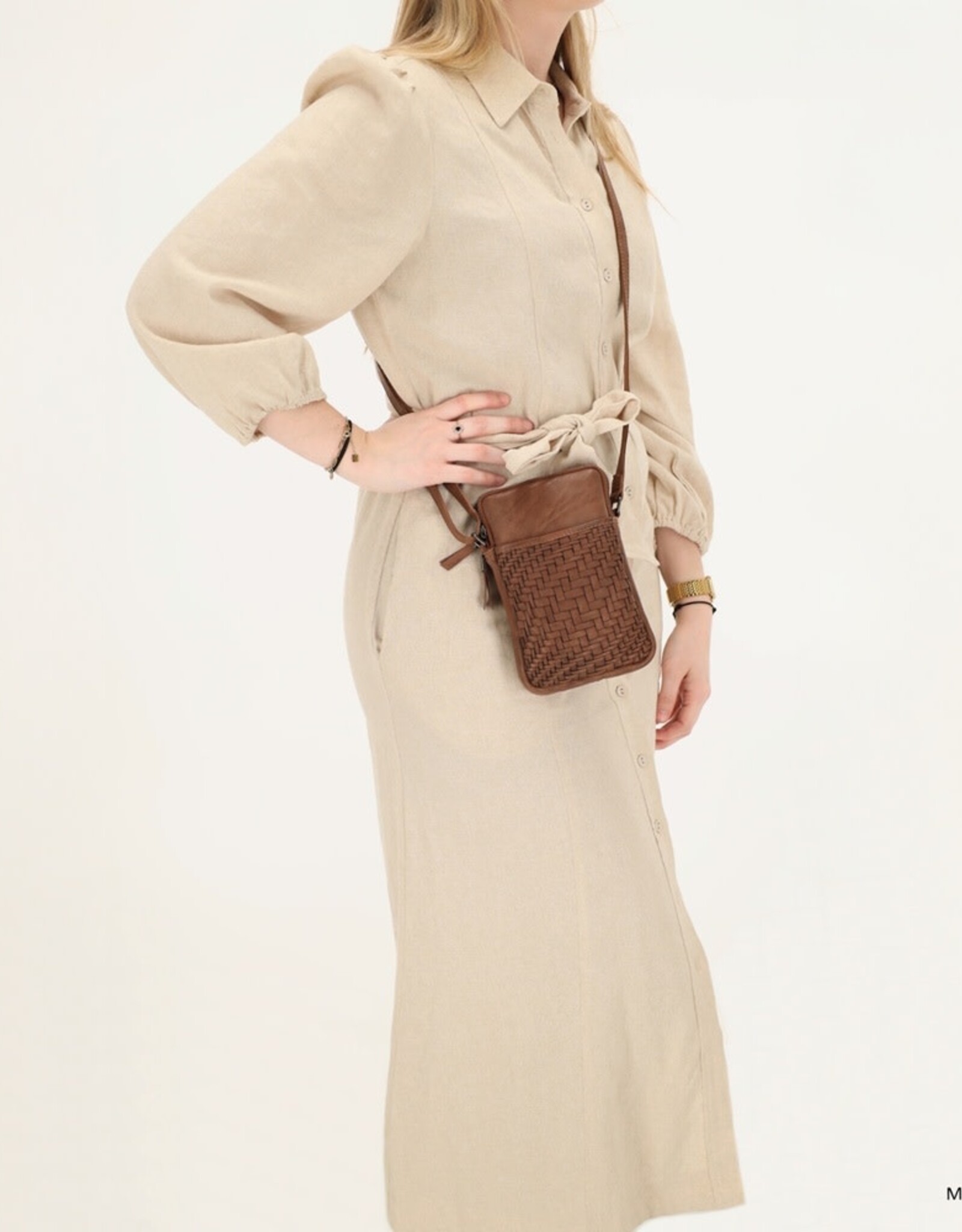 Telefoontasje Bruin - Hide & Stitches