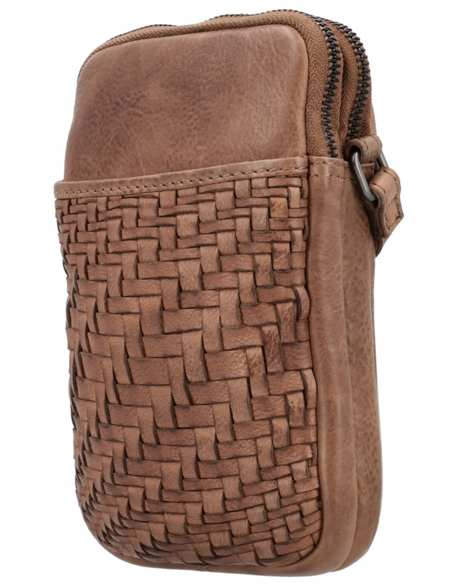 Telefoontasje Bruin - Hide & Stitches
