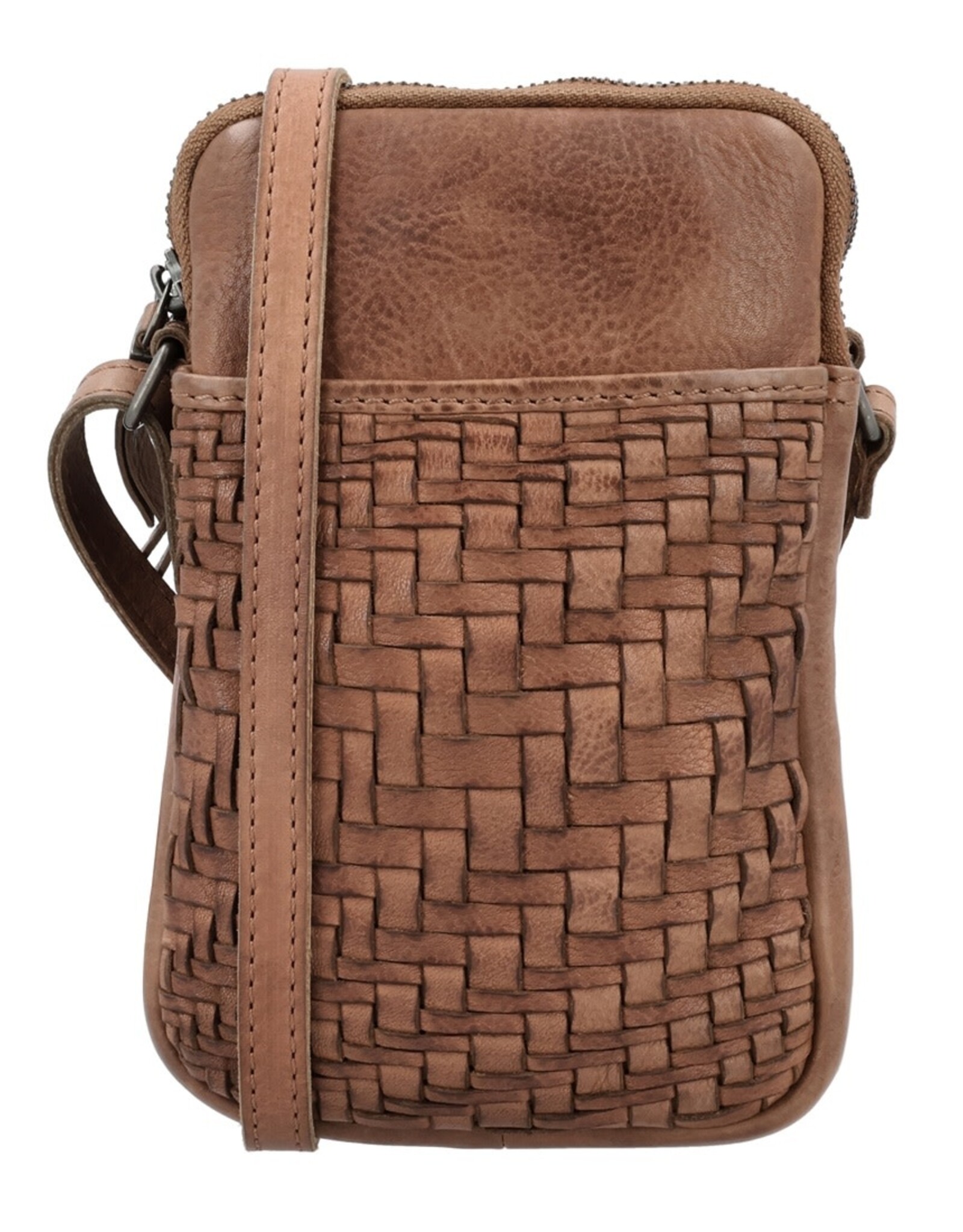 Telefoontasje Bruin - Hide & Stitches
