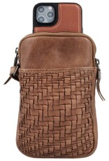 Telefoontasje Bruin - Hide & Stitches