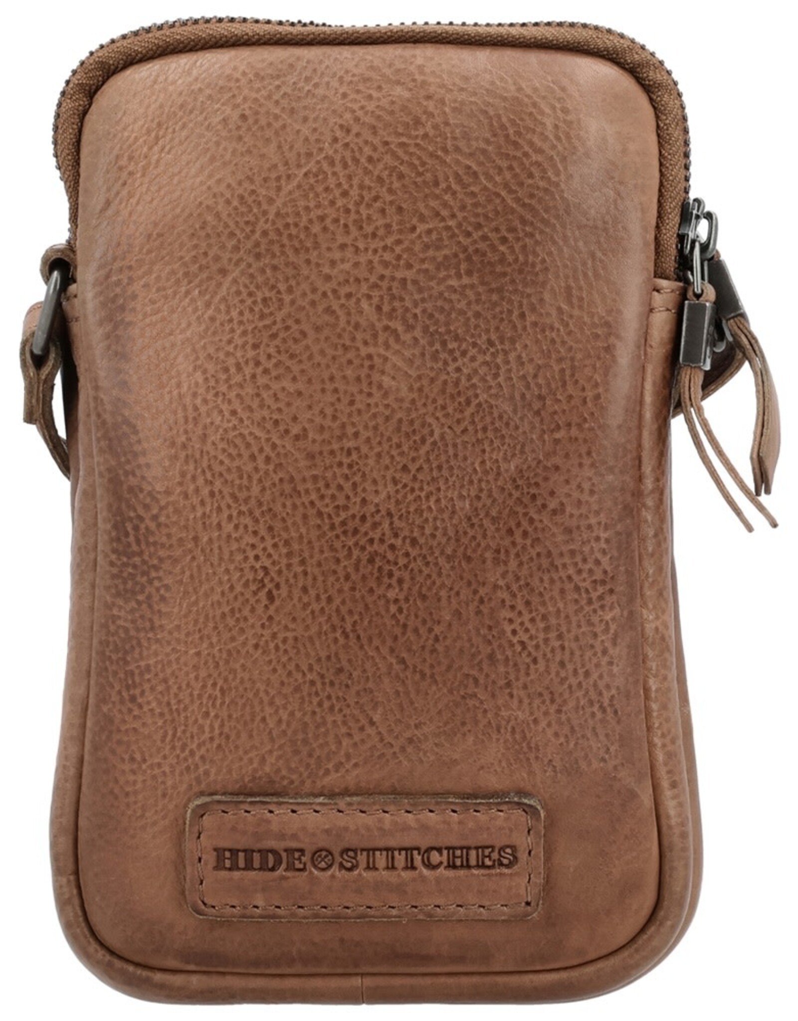 Telefoontasje Bruin - Hide & Stitches