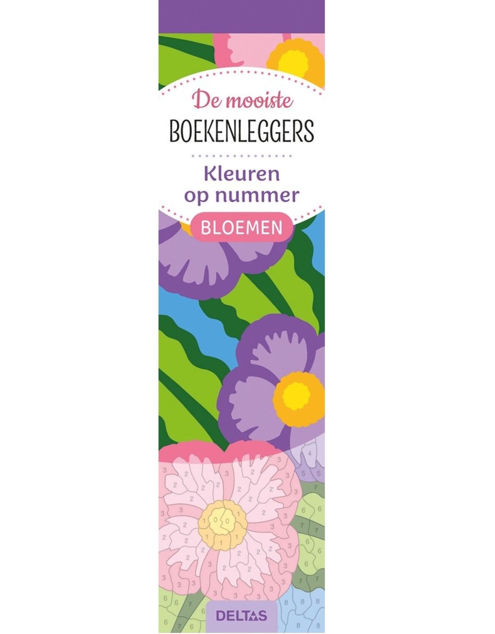 Deltas De Mooiste Kleurboekenleggers Kleuren op Nummer - Bloemen