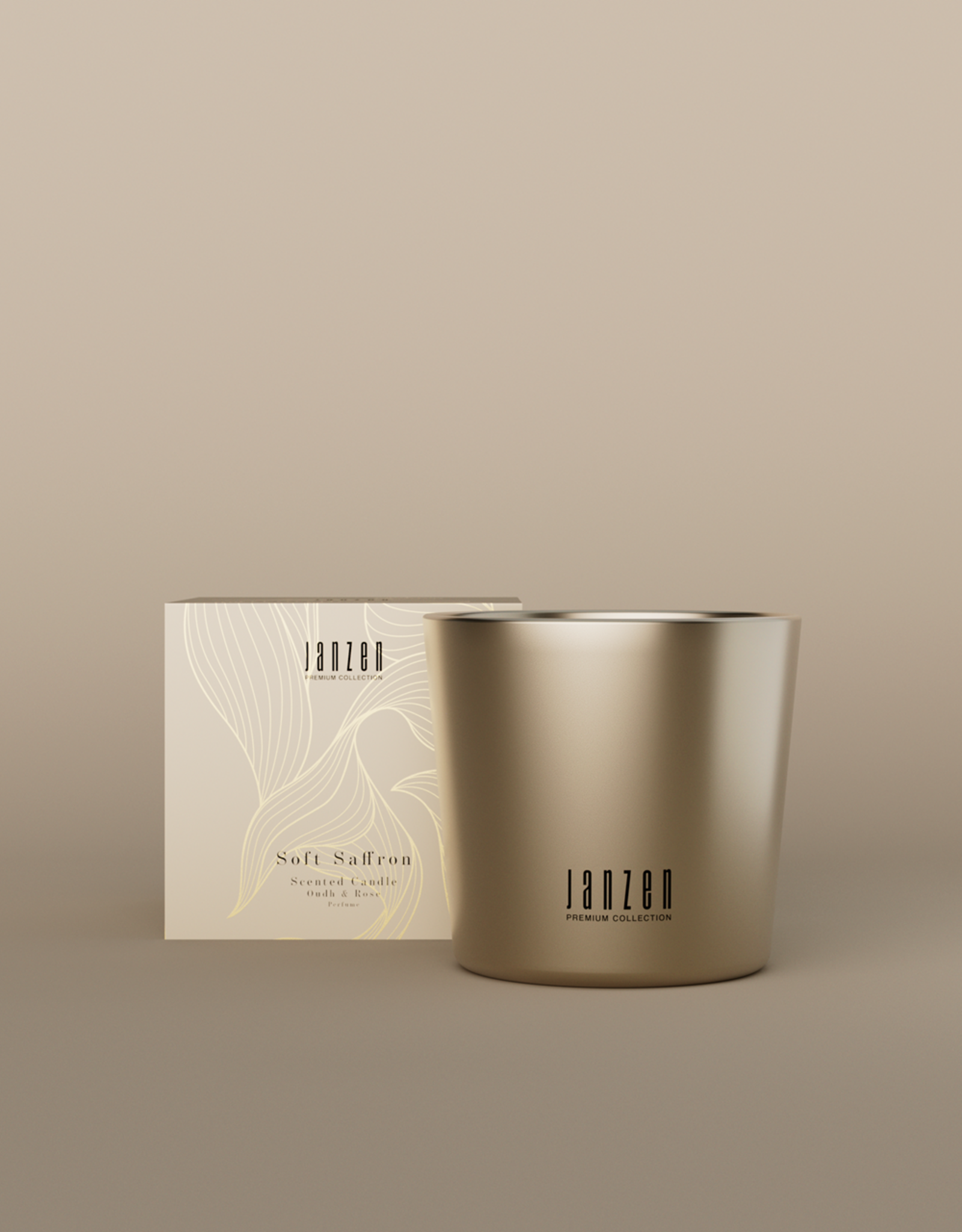 JANZEN Scented Candle Soft Saffron 500gr - JANZEN Premium Collection