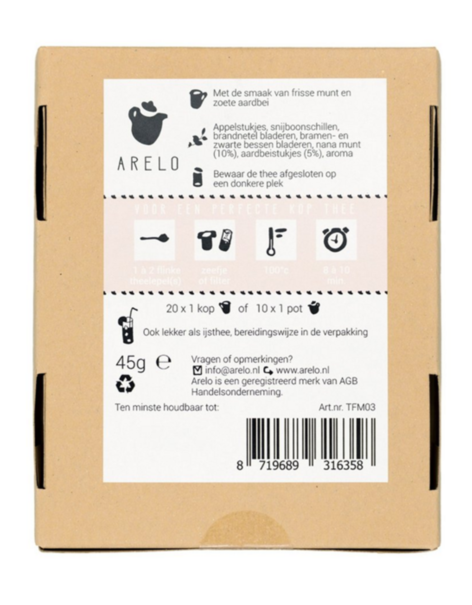 Arelo thee & accessoires Zomerse (IJs)Thee - Losse Thee