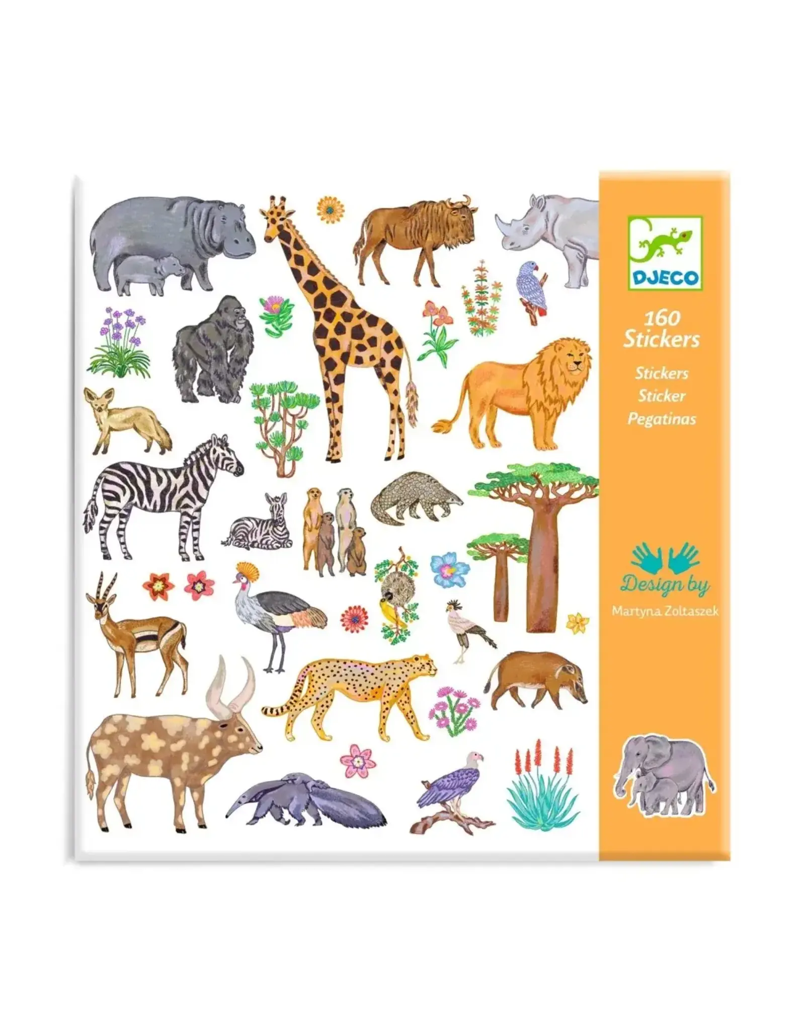 Djeco 160 Stickers Kenia - Djeco