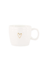 Zusss Cappuccino Mok Lijn Hartje goud - Zusss