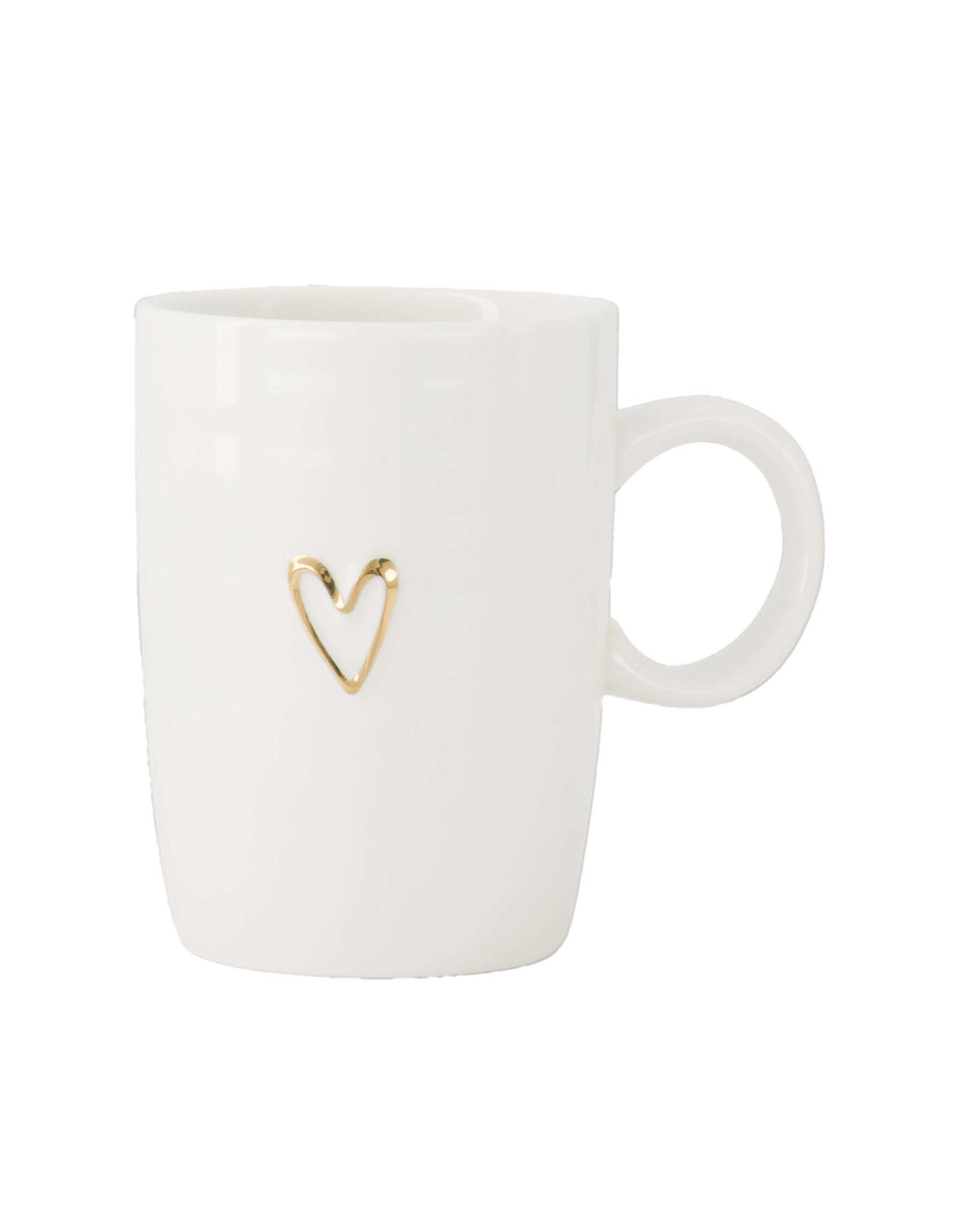 Zusss Theemok Lijn Hartje wit/goud - Zusss