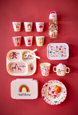 Rice Beker Melamine met roze ABC print - Rice