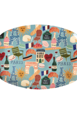 Rice Bord ovaal Melamine met Paris Mon Amour Print - Rice