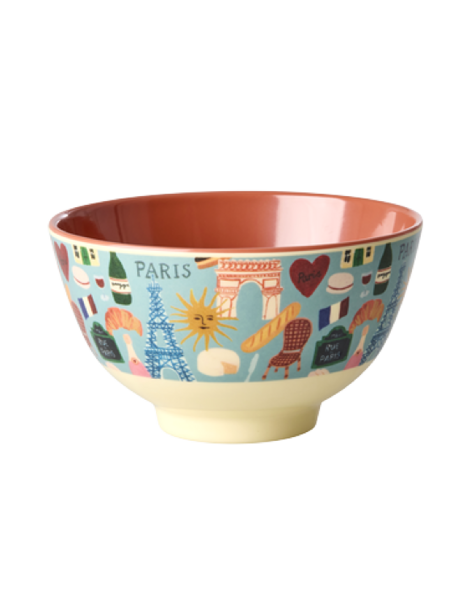 Rice Kom Melamine Small met Paris Mon Amour Print - Rice