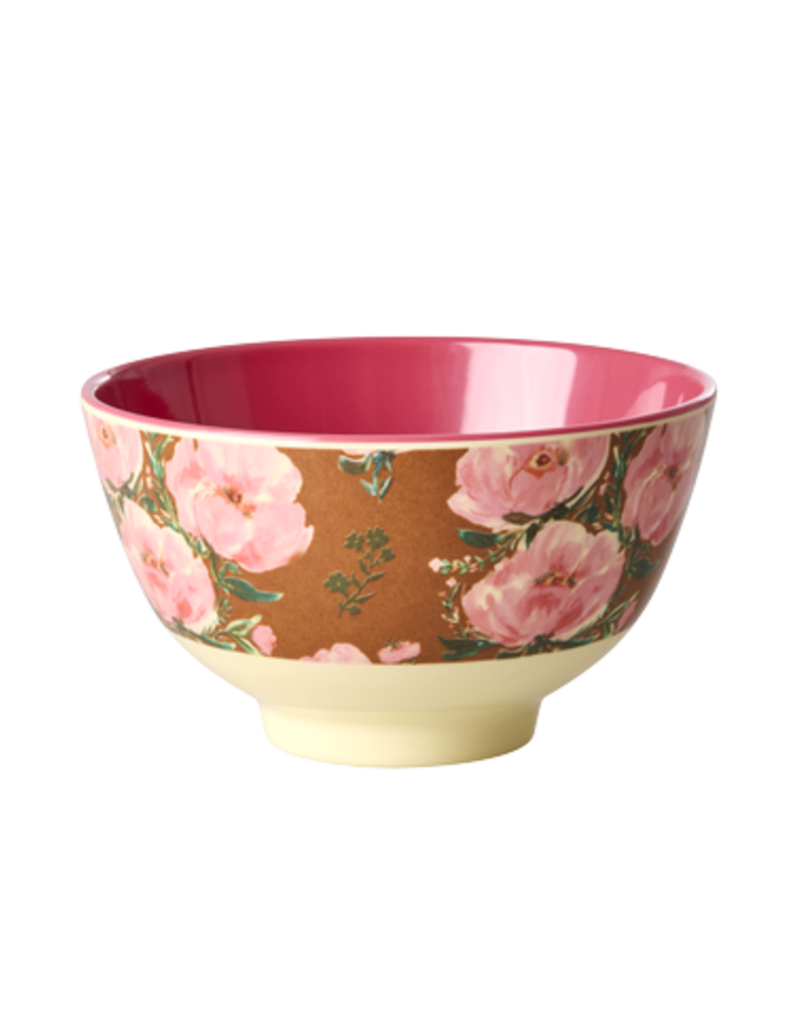 Rice Kom Melamine Small met Fiesta Rozen Print - Rice