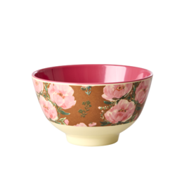 Rice Kom Melamine Small met Fiesta Rozen Print - Rice
