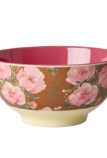 Rice Kom Melamine met Fiesta Roze print - Rice