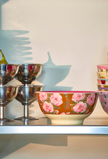 Rice Kom Melamine met Fiesta Roze print - Rice