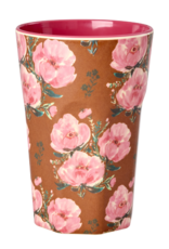 Rice Beker Groot Melamine met Fiesta Rozen print - Rice