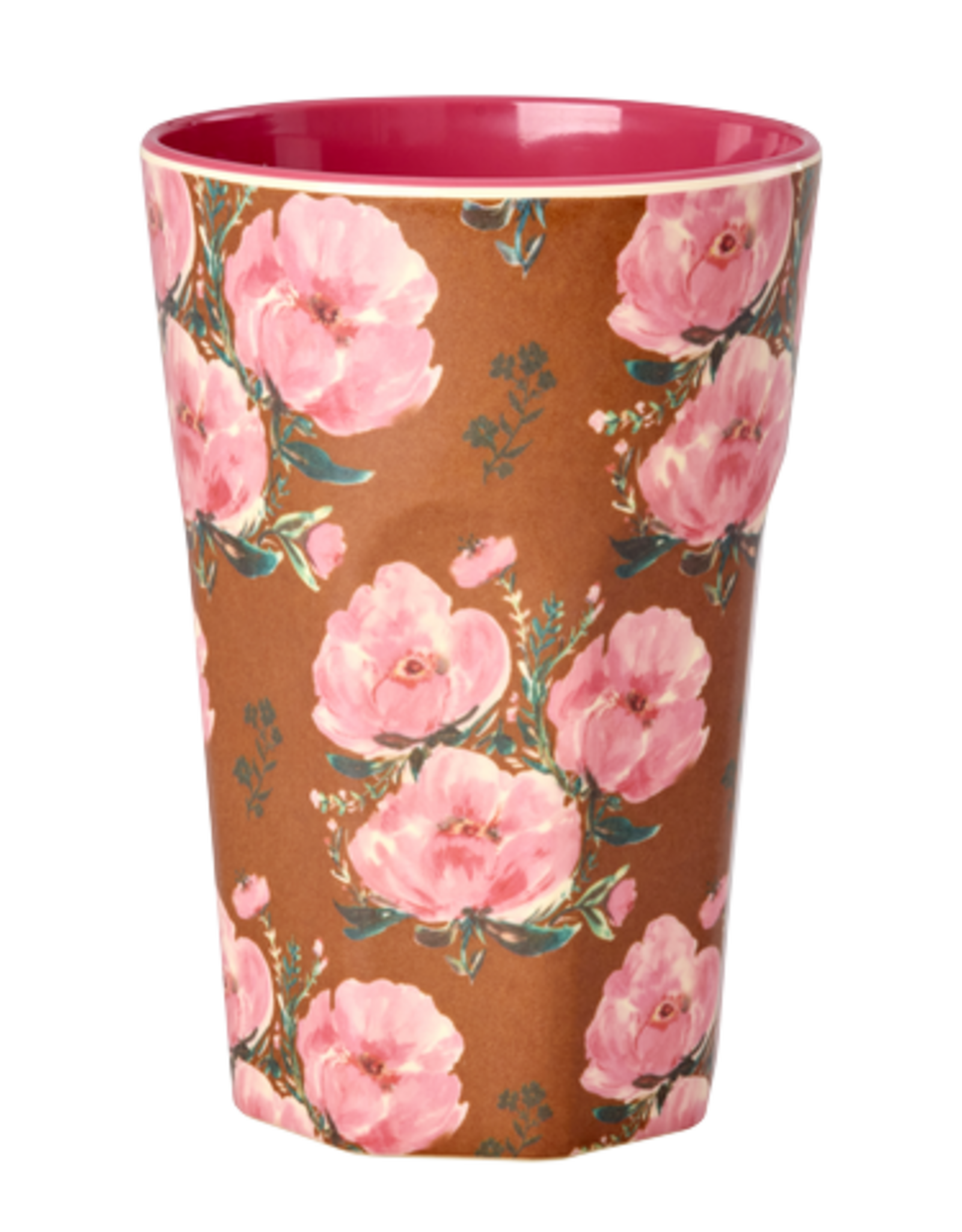 Rice Beker Groot Melamine met Fiesta Rozen print - Rice