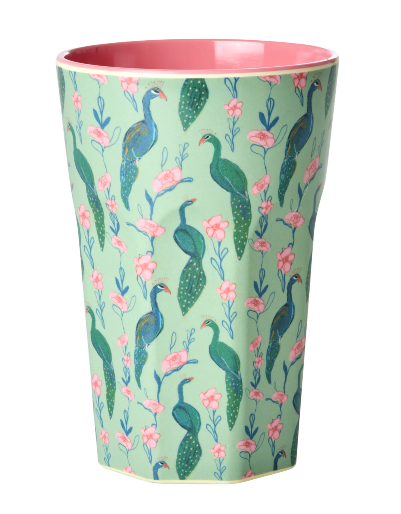 Rice Beker Groot Melamine met Peacock Power print - Rice