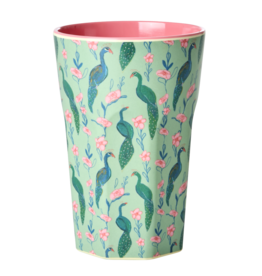 Rice Beker Groot Melamine met Peacock Power print - Rice