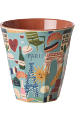 Rice Beker Melamine met Paris Mon Amour Print - Rice