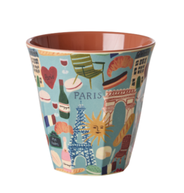 Rice Beker Melamine met Paris Mon Amour Print - Rice