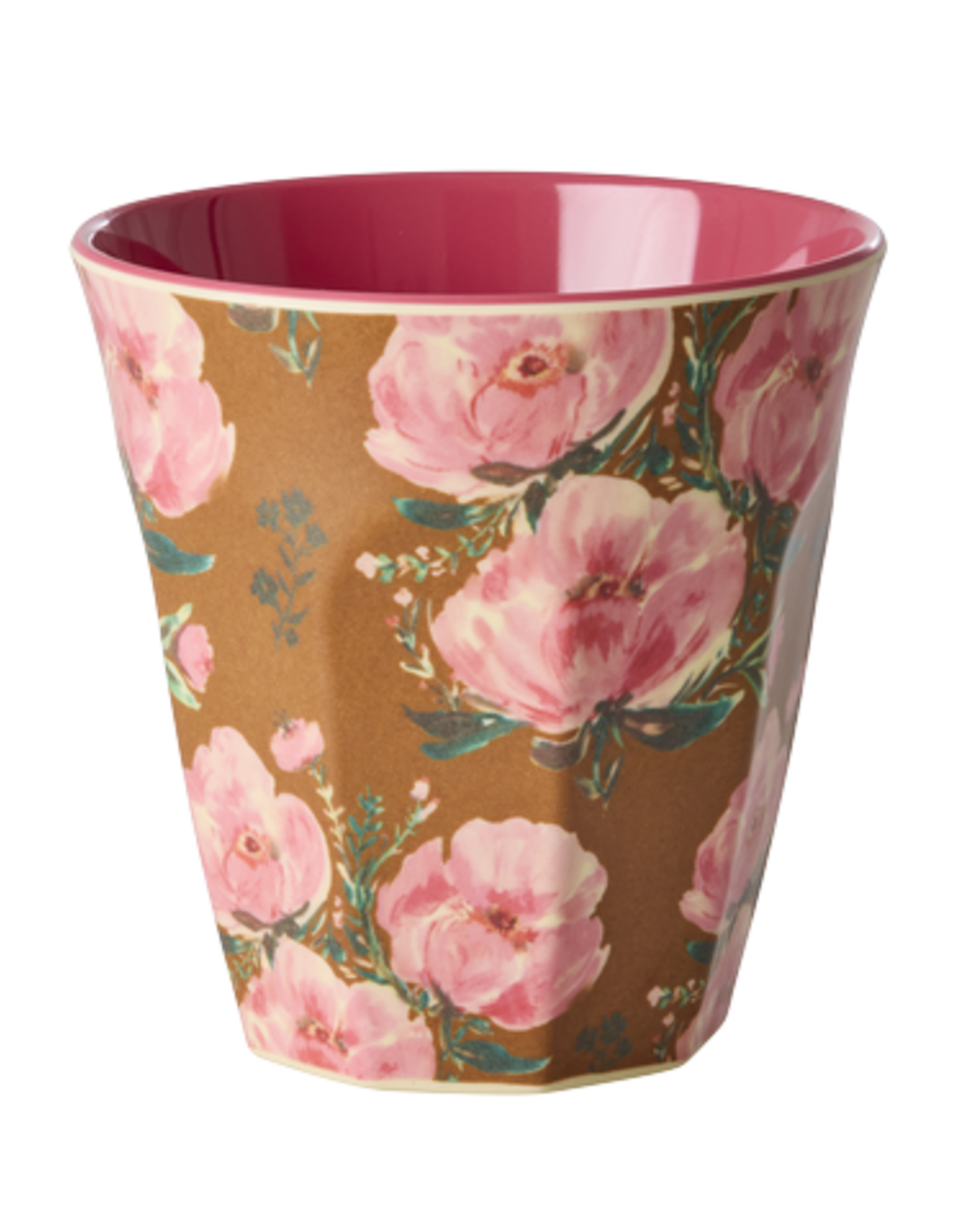 Rice Beker Melamine met Fiesta Rozen Print - Rice